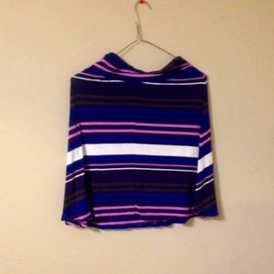 Merona striped skater skirt